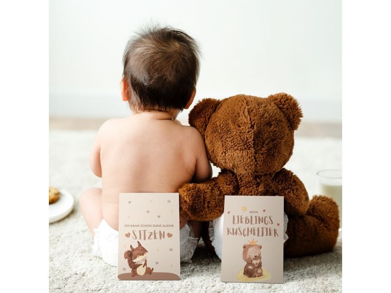 Eulentaler Baby-Meilensteinkarten Boho Meilensteinkarten «Mein erstes Jahr»