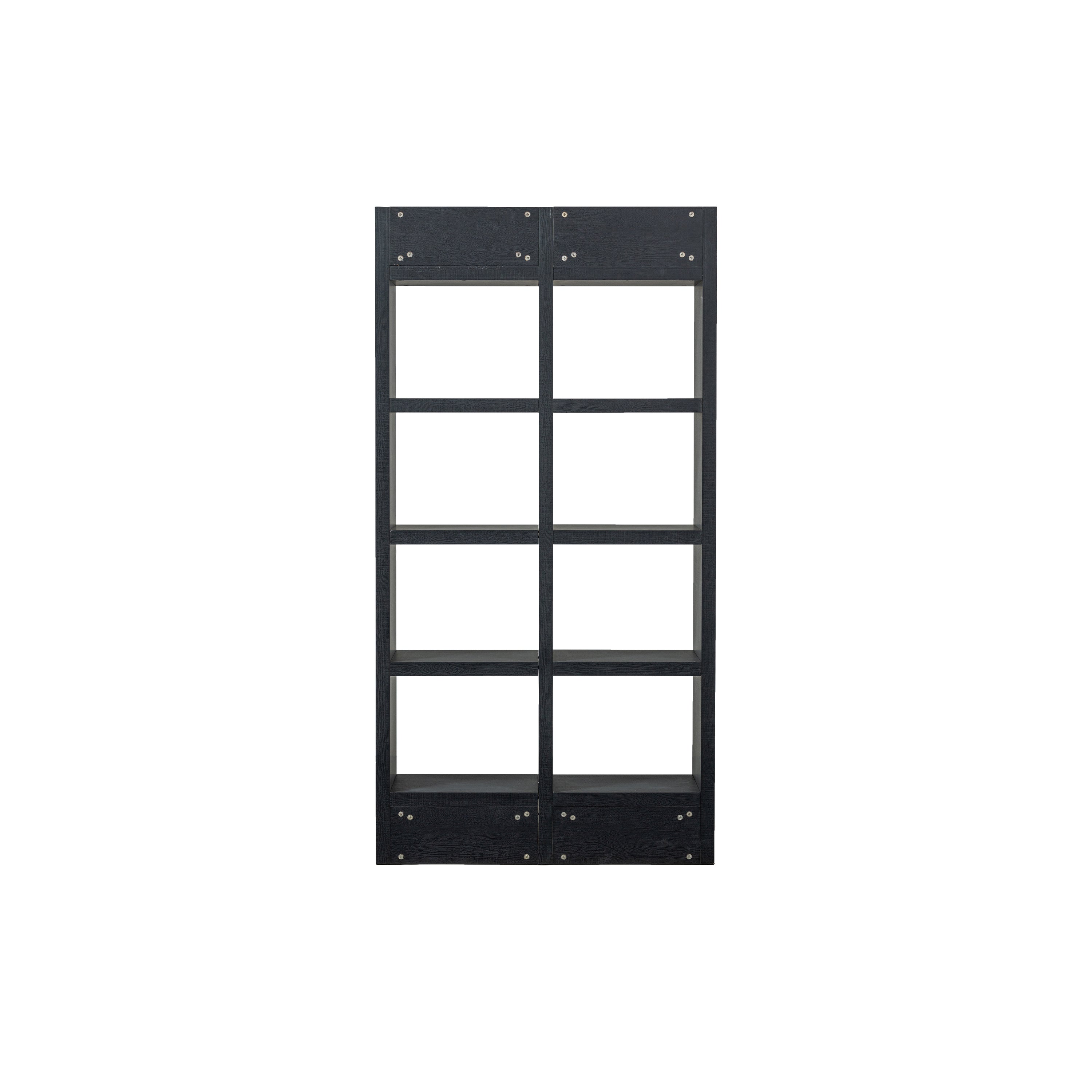WOOOD Timo Open Kast - MDF - Donkerbruin - 195x100x40