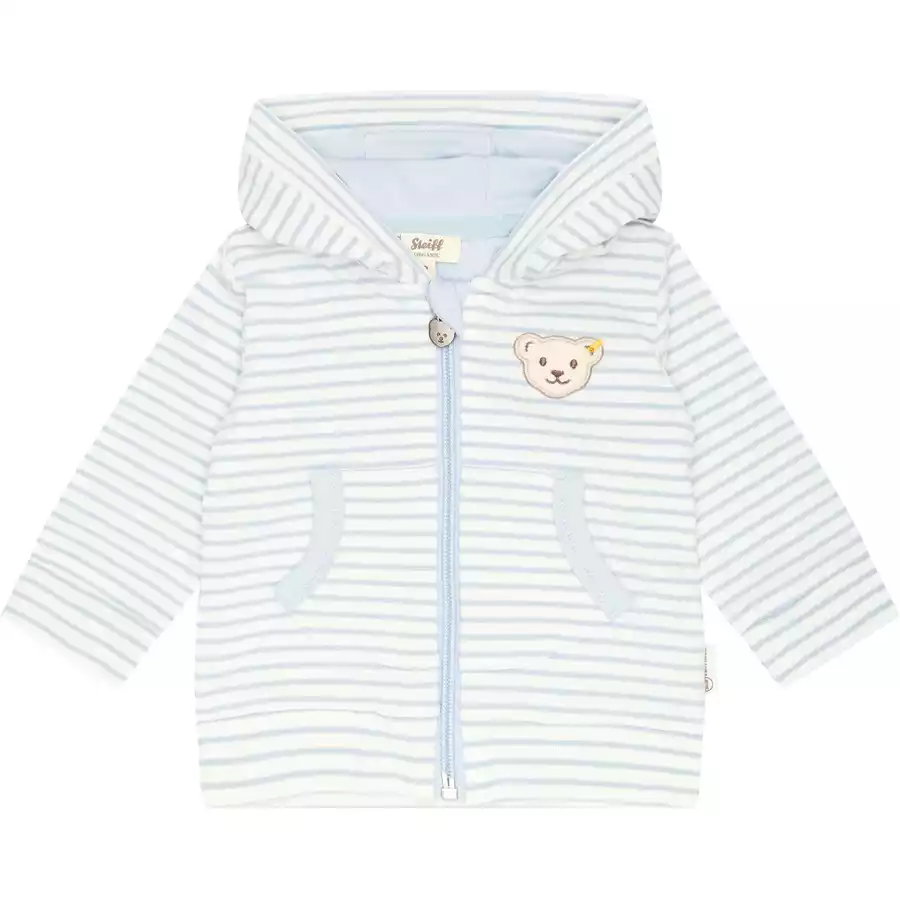 Steiff Sweatjacke celestail blue
