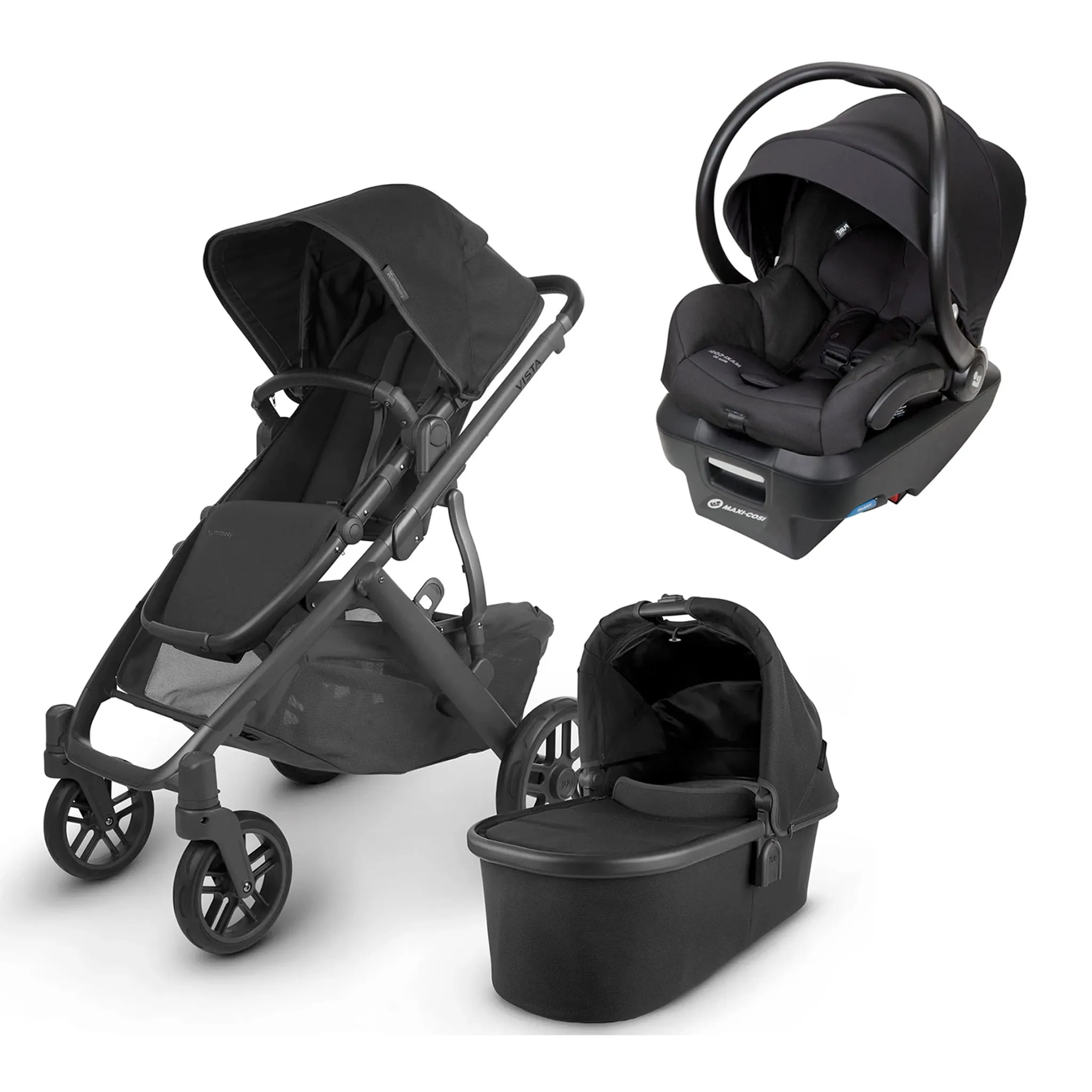 UPPAbaby Poussette Vista V2 + Siège d'Auto Mico 30 + Adaptateur - Jake