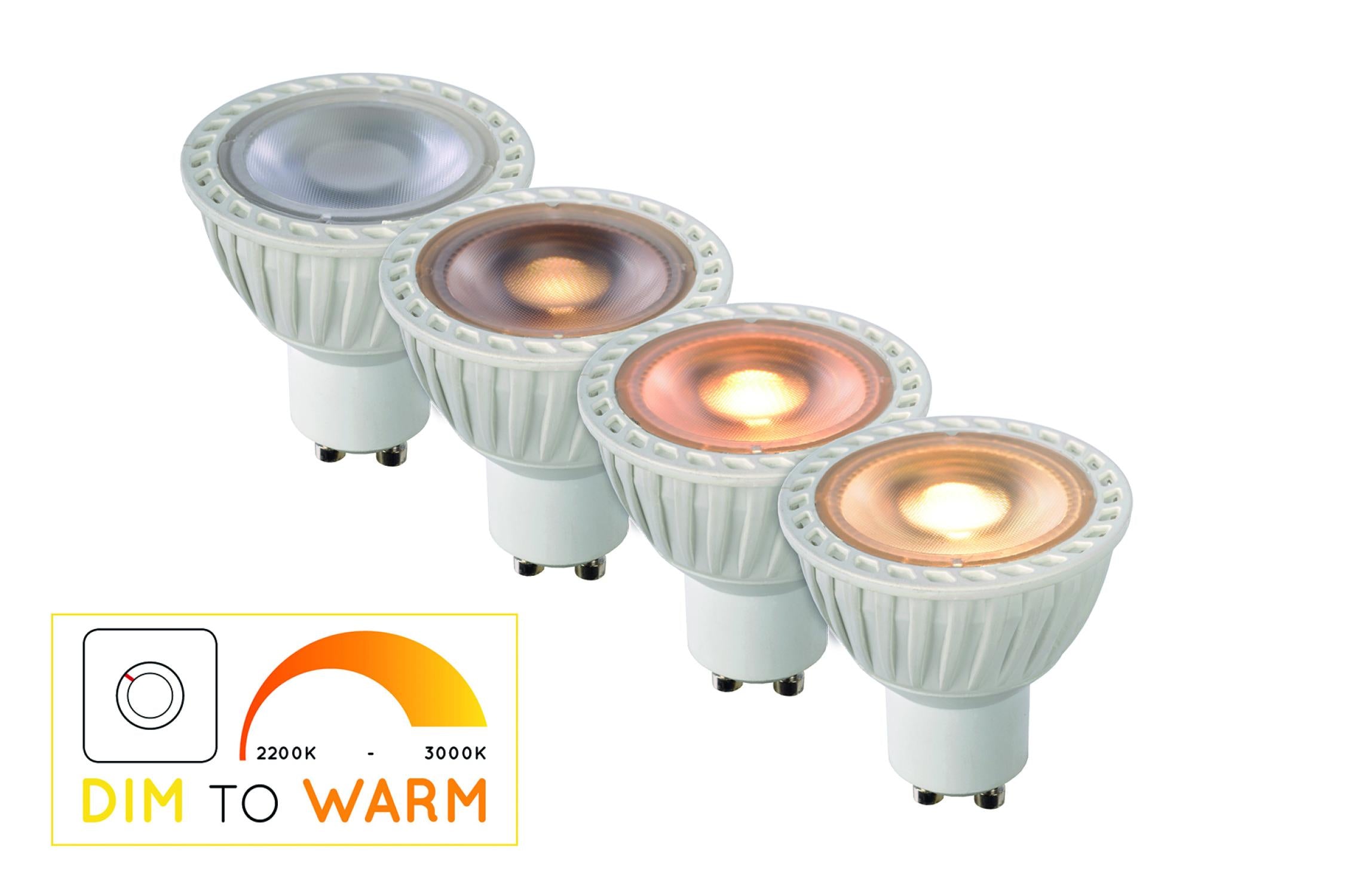 MR16 LED lichtbron GU10 5W dim to warm wit