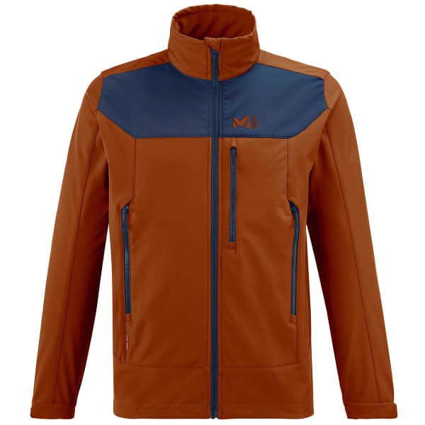 Veste softshell MILLET TRACK JKT M RUST/SAPHIR