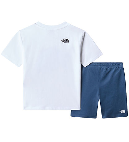 The North Face Shortss?t - T-shirt/Shorts - Hvid/Shady Blue