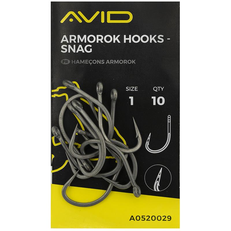Hameçon Carpe Avid Carp Armorok Snag - Par 10