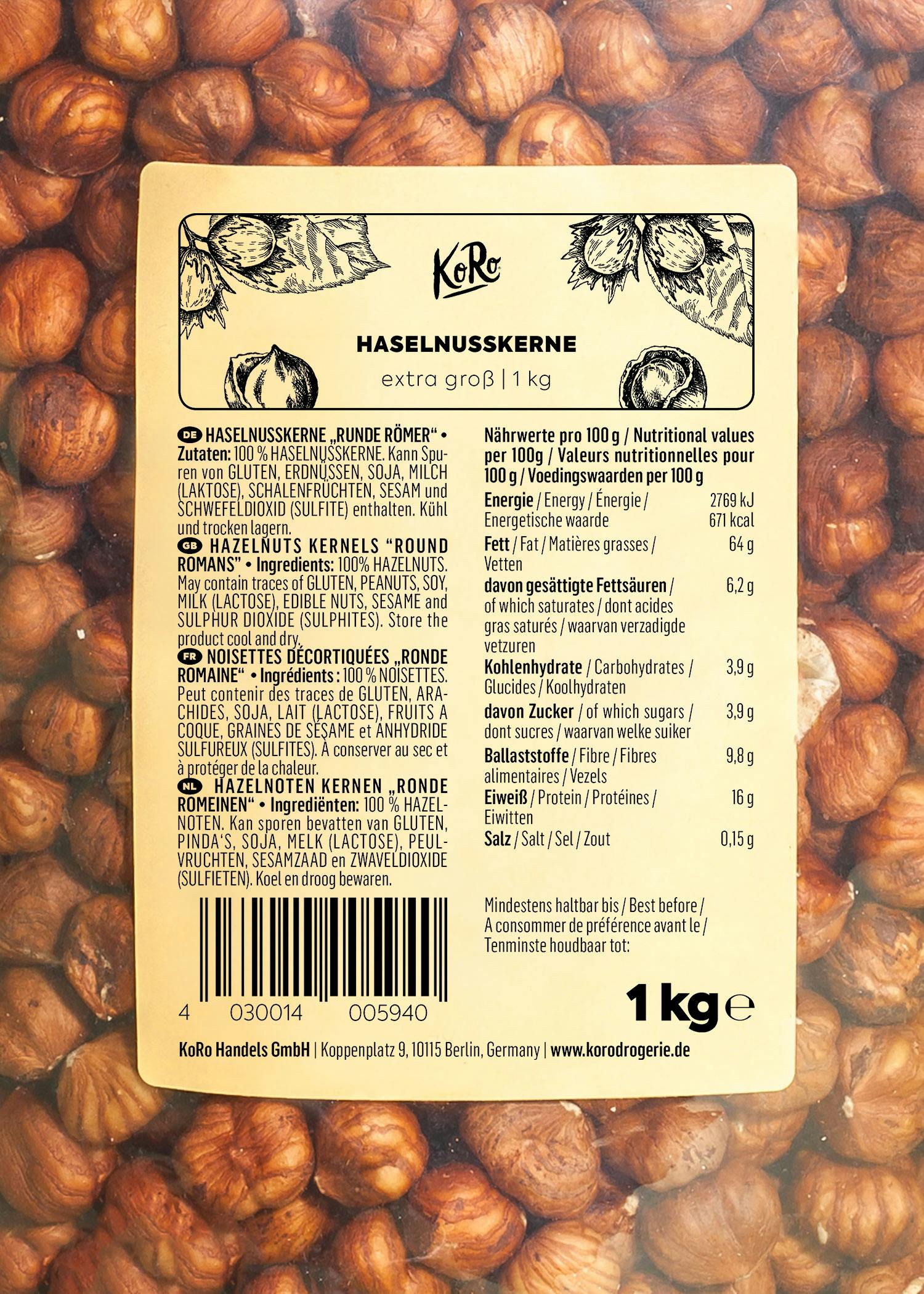 Haselnusskerne 1 kg