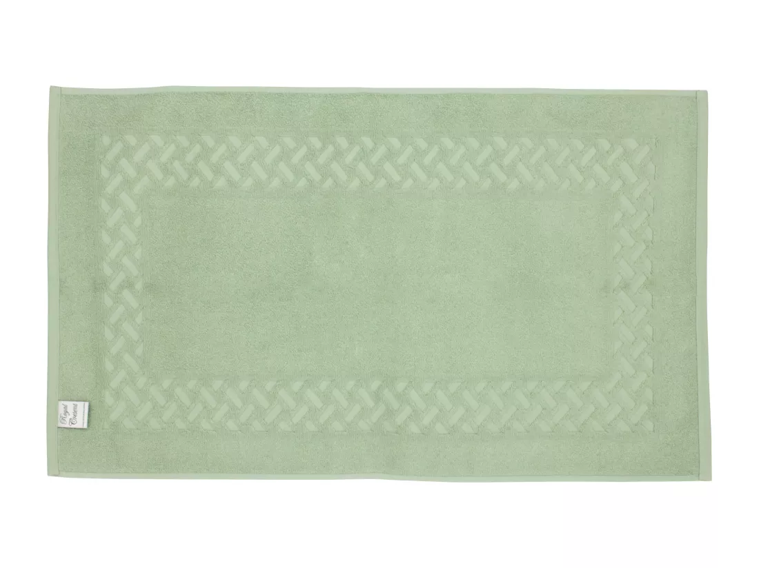 Tapis de bain 50x80 cm ROYAL CRESENT Vert Céladon 850 g/m2