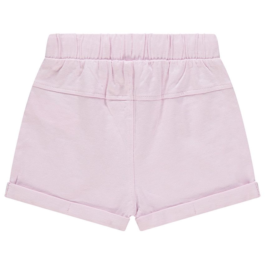 Short en molleton uni - Lilas