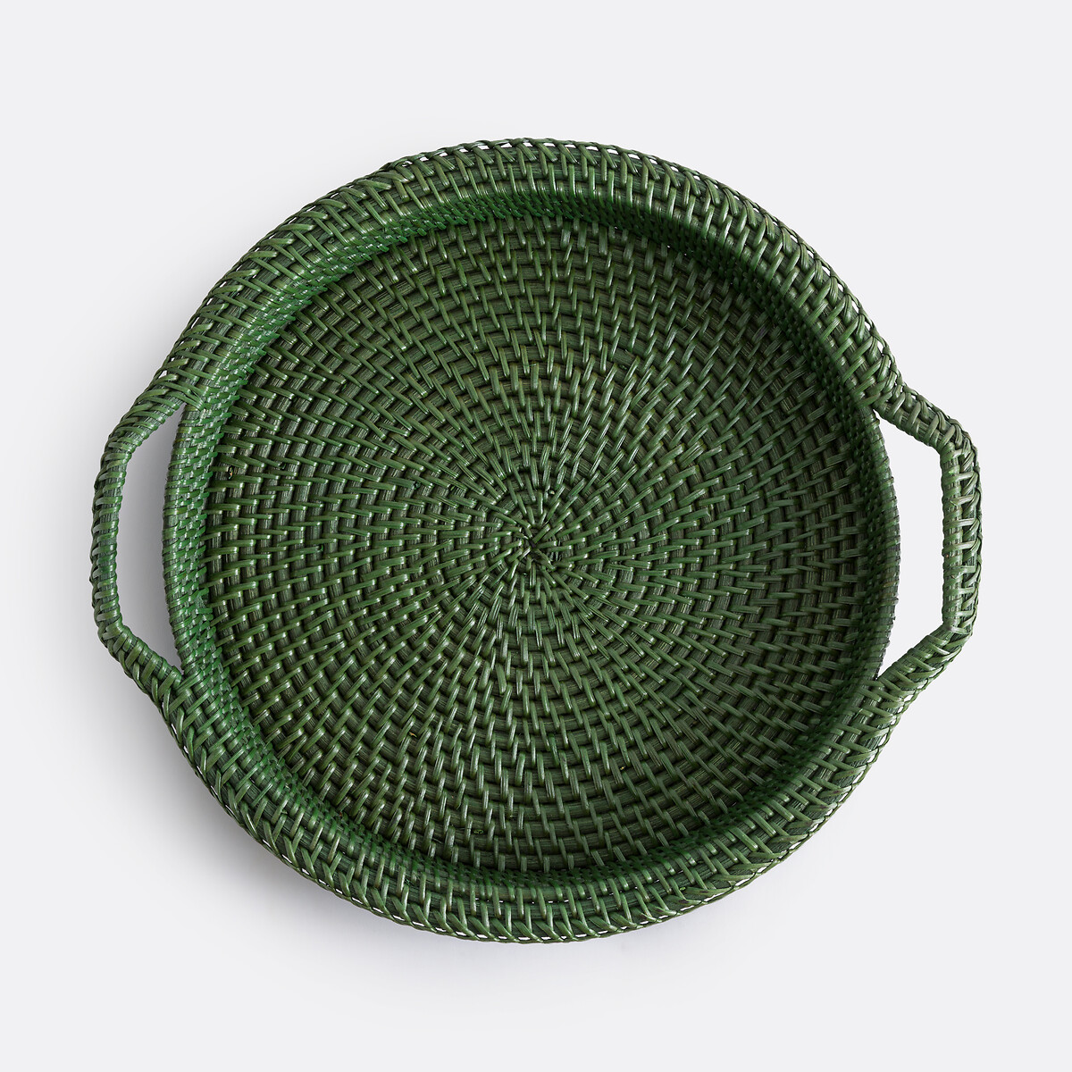 LA REDOUTE INTERIEURS<br>Bandeja redonda de vime, Taran