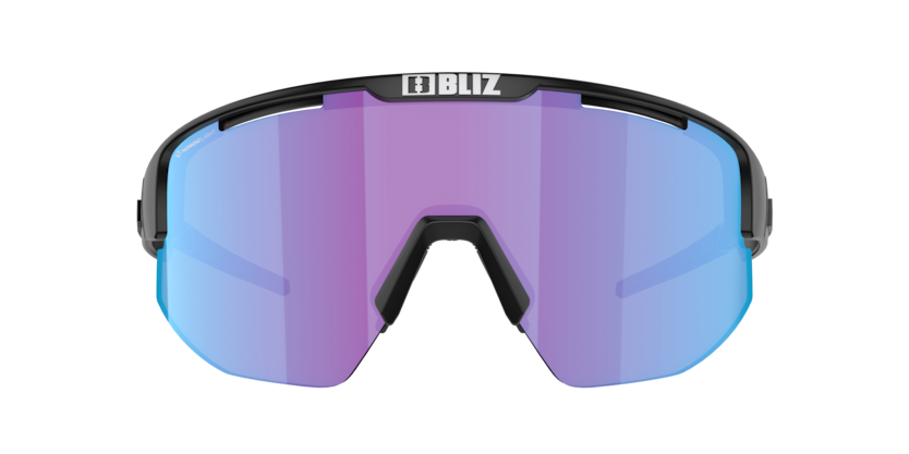 Bliz Matrix Small Cykelbriller Matsort med Lille/Blå Linse