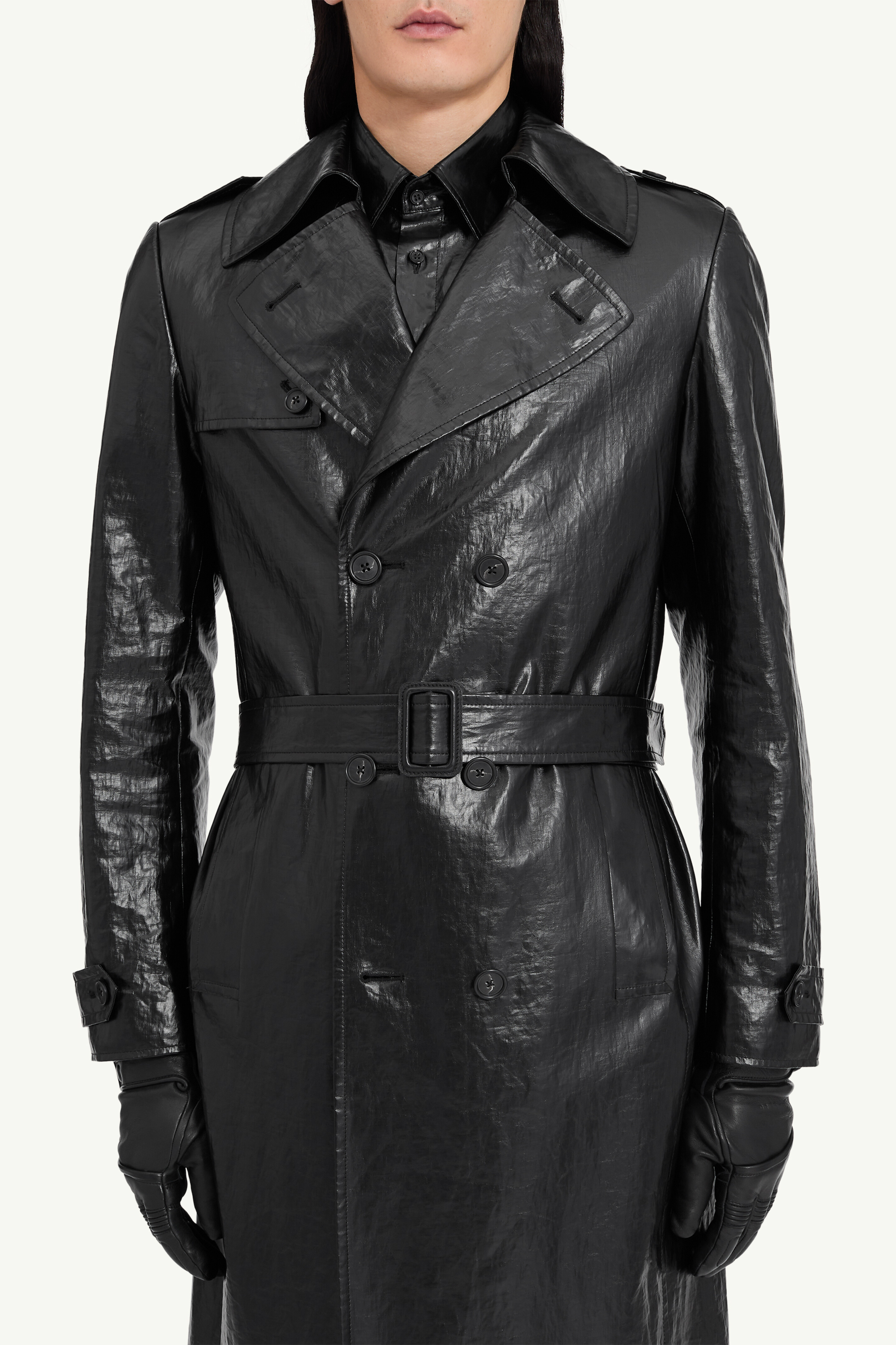 Manteau en lin brillant pour homme | MM6