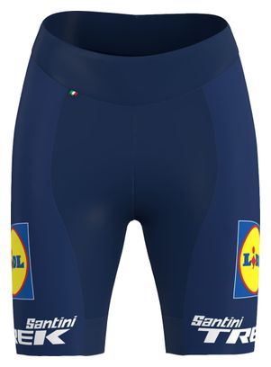 Cuissard Sans Bretelles Femme Santini x Lidl Trek 2023 Fan Line Bleu