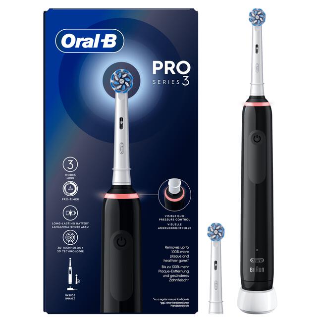 Oral-B Pro 3 3000 Elektrische Tandenborstel Zwart