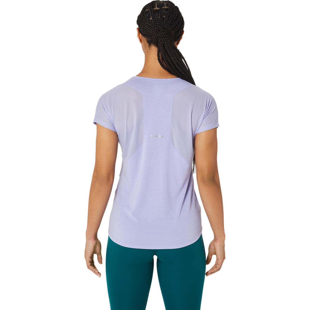 ASICS V-Neck Hardloopshirt Korte Mouwen Paars Dames