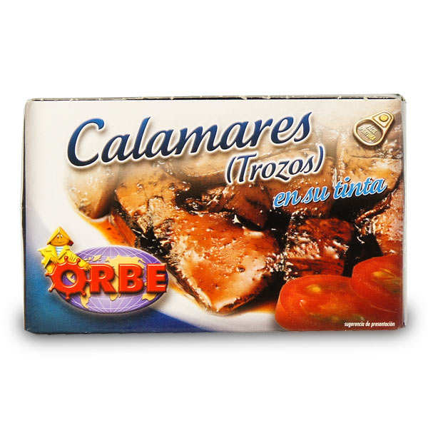 Calamars en morceaux dans leur encre