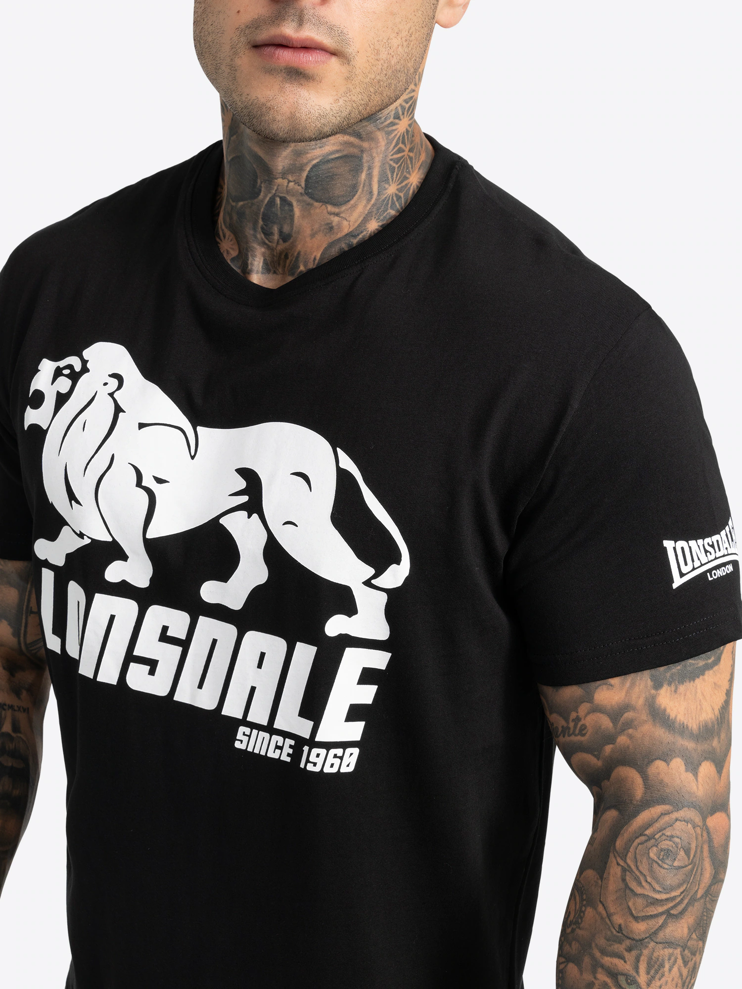 Lonsdale Herren T-Shirt normale Passform Doppelpack BYLCHAU
