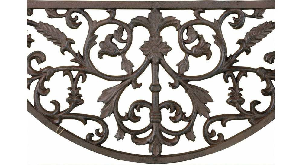 Paillasson demi lune fonte marron 69cm
