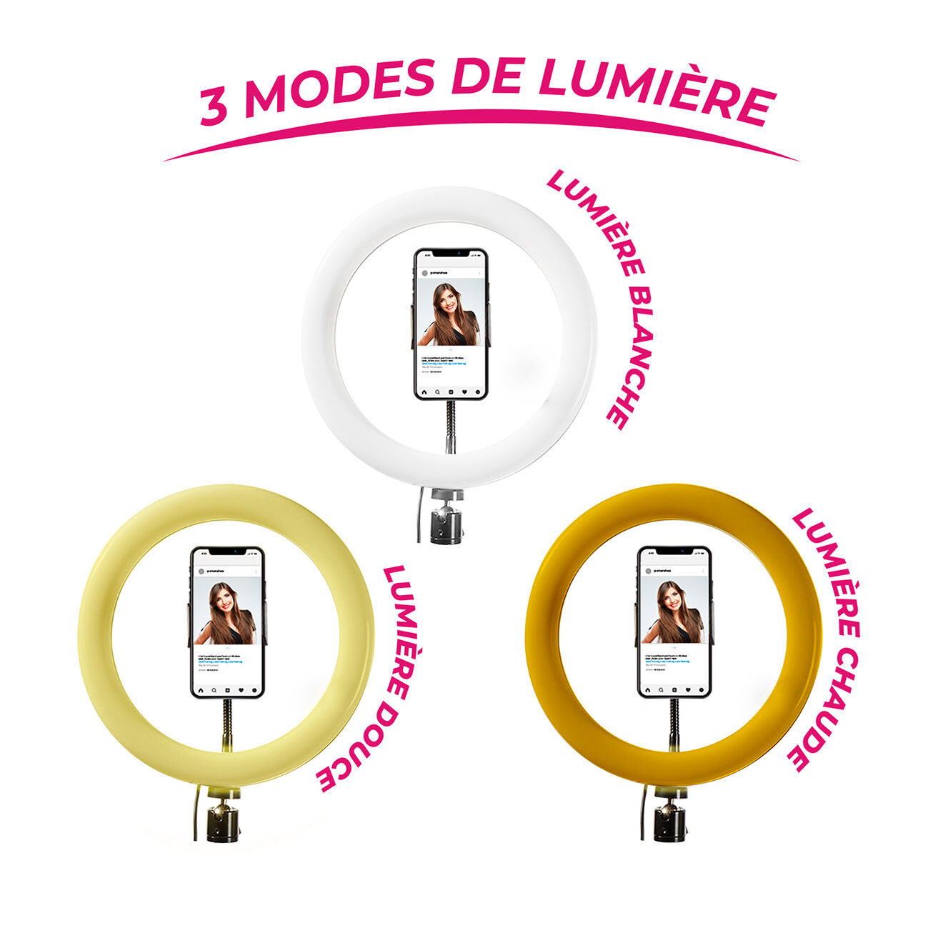 WI-LIGHT Selfie sur table 10 rl1 noir