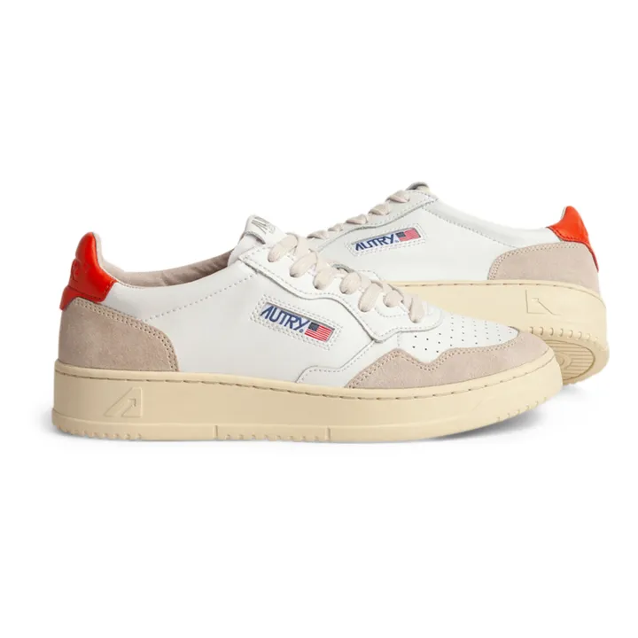 Autry Baskets Medalist Low Cuir/Suède | Orange
