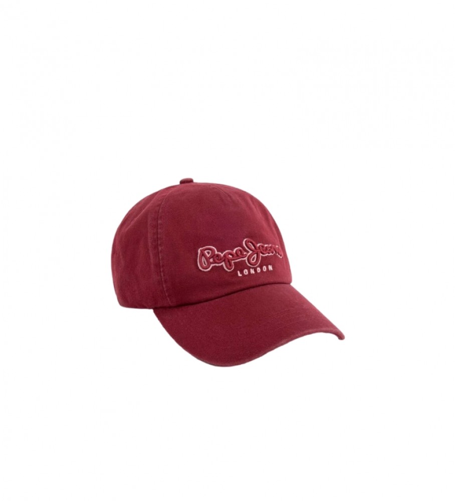 Boné Pepe Jeans Teba, cor bordô