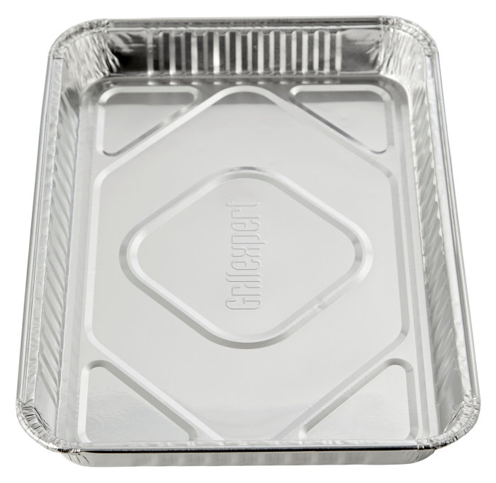 Alubakke 32,5 x 22,5 x 3,2 cm - 5 stk. - Grillexpert