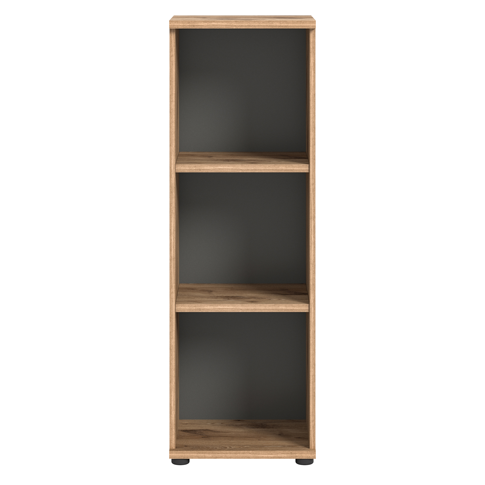 Stauraumshelf MASON - Nox Oak - Basalt grau - 40 cm