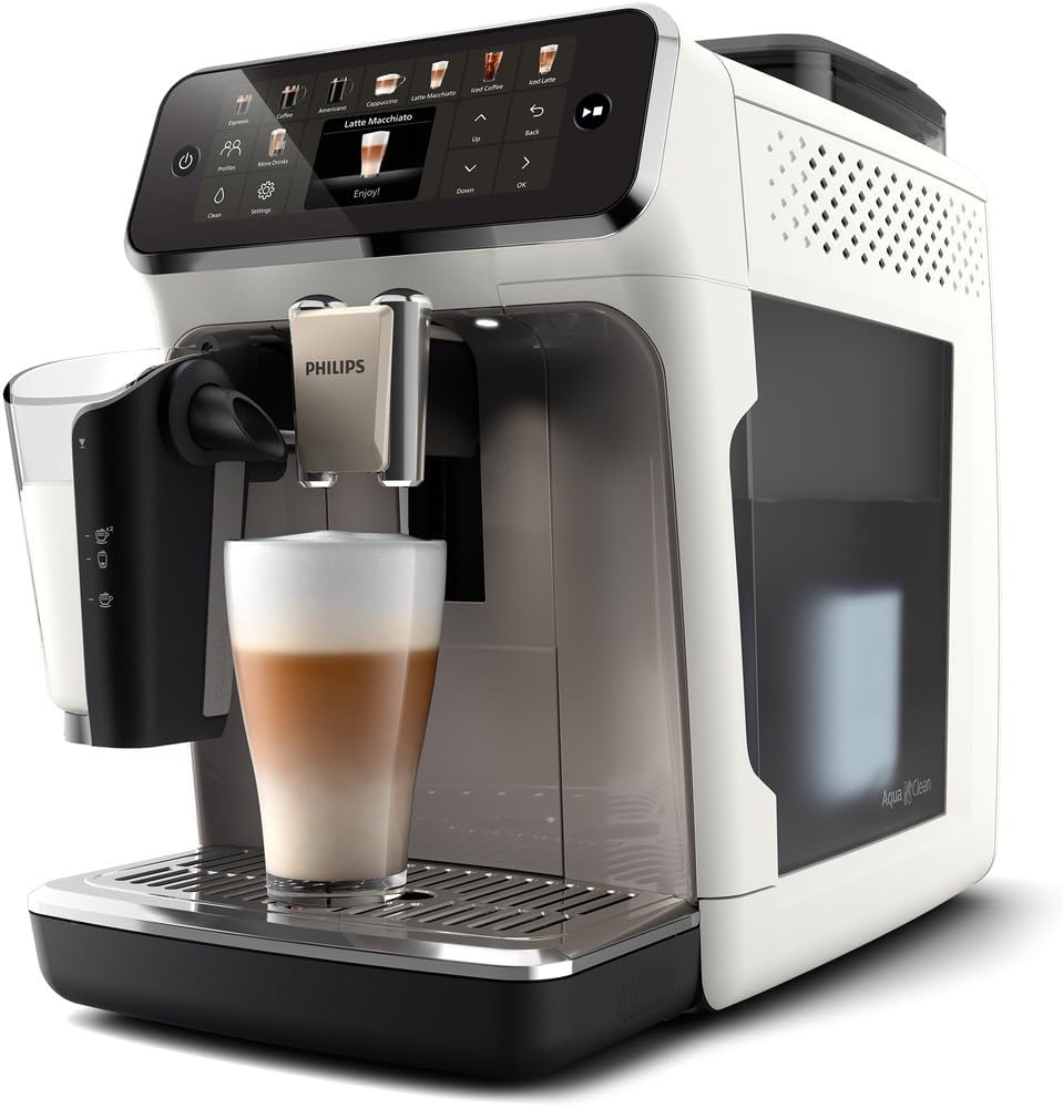 PHILIPS 5500 EP5545/70 automatic espresso machine, 1.8 l, 15 bar, White