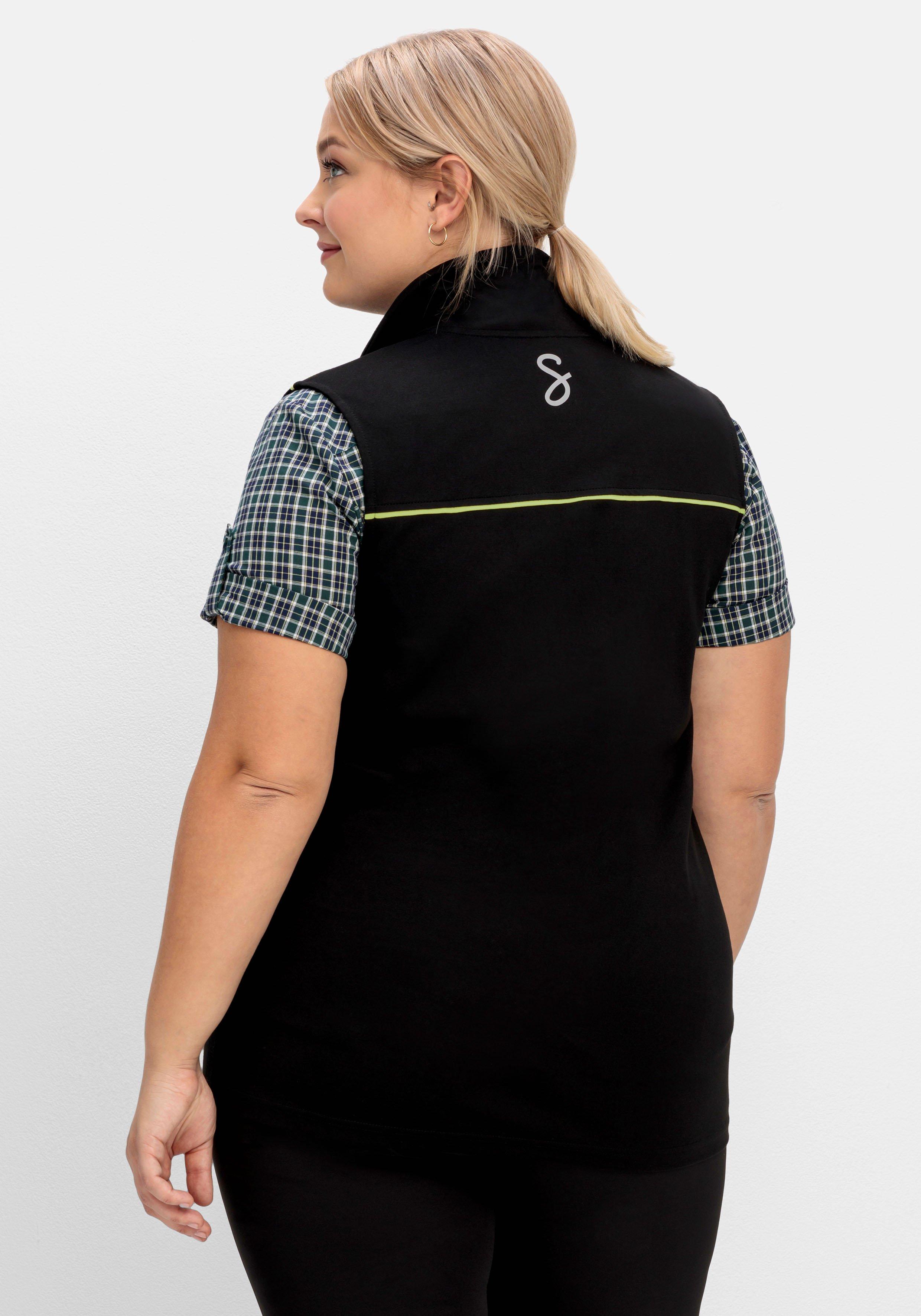 Funktionsweste mit kleinem Stehkragen