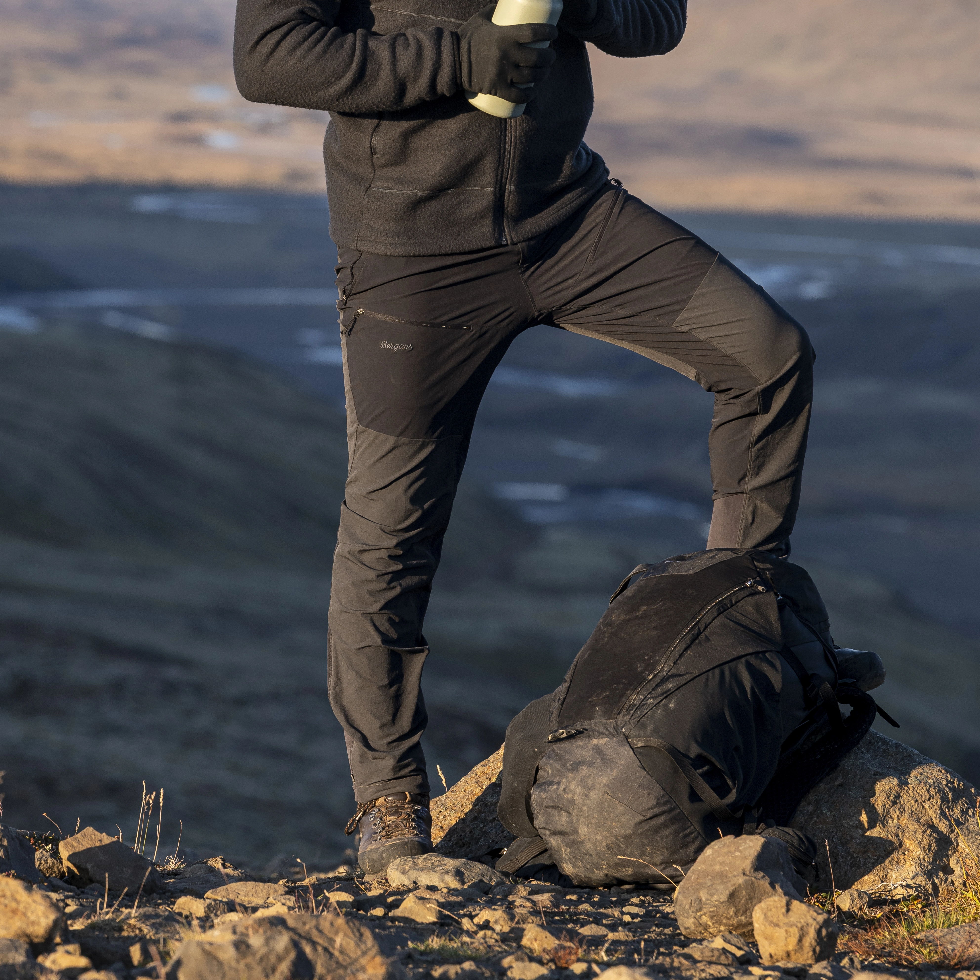 Alpine Softshell Pants Men Black