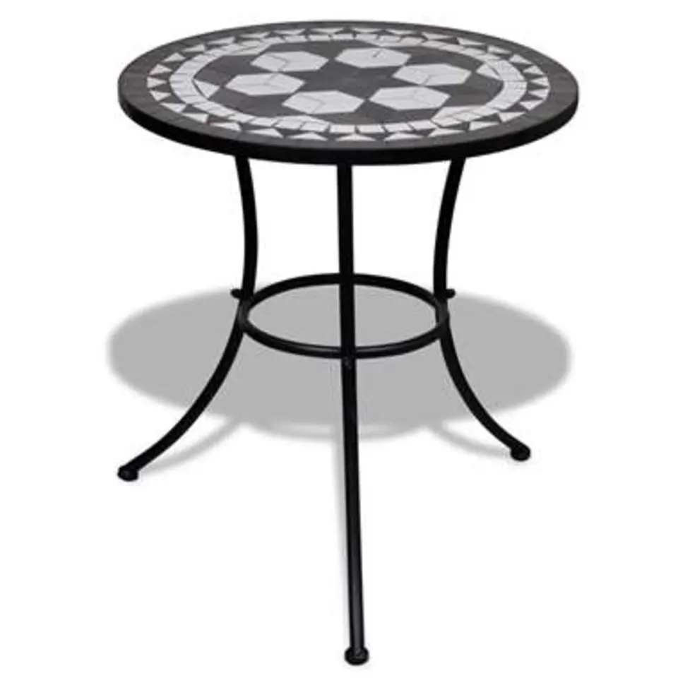 vidaXL - Tafel - Zwart - Keramiek - 60 x 70 cm