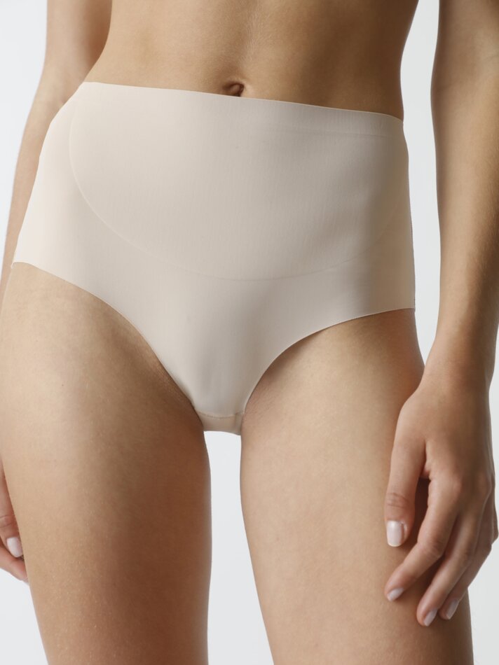 Calcinha modeladora de cintura alta em microfibra - Raw