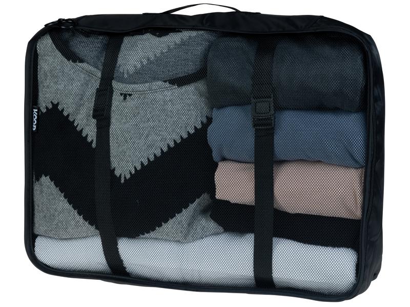 KOOR Kleiderbeutel Reesa, Grösse XL, 2er-Pack, Schwarz Packhilfe-Set für Ordnung im Koffer