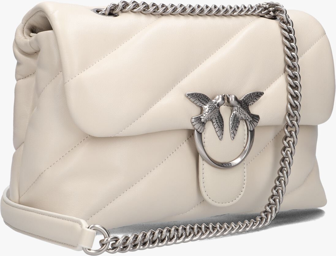 witte pinko schoudertas love puff classic