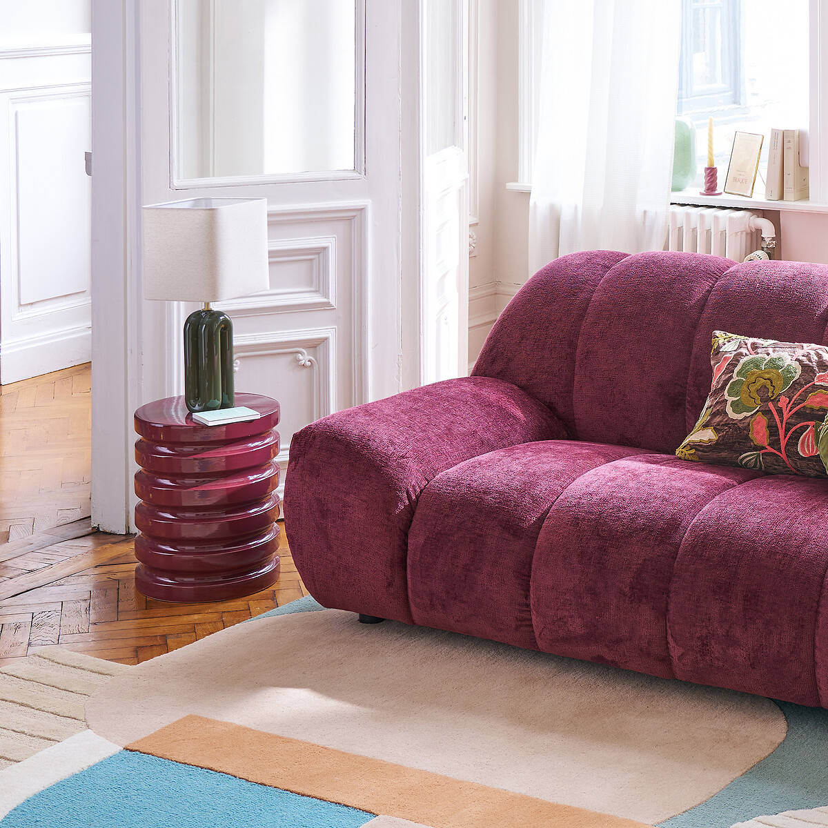 LA REDOUTE INTERIEURS<br>Candeeiro de mesa em cerâmica e linho, Malo