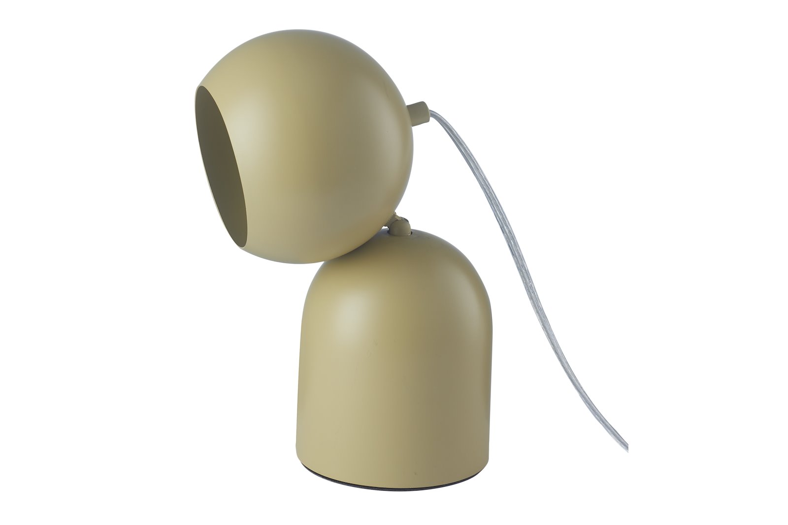 Astra bordlampe Sennepsgul høyde 24cm med ledning og bryter Maks LED 5W GU10