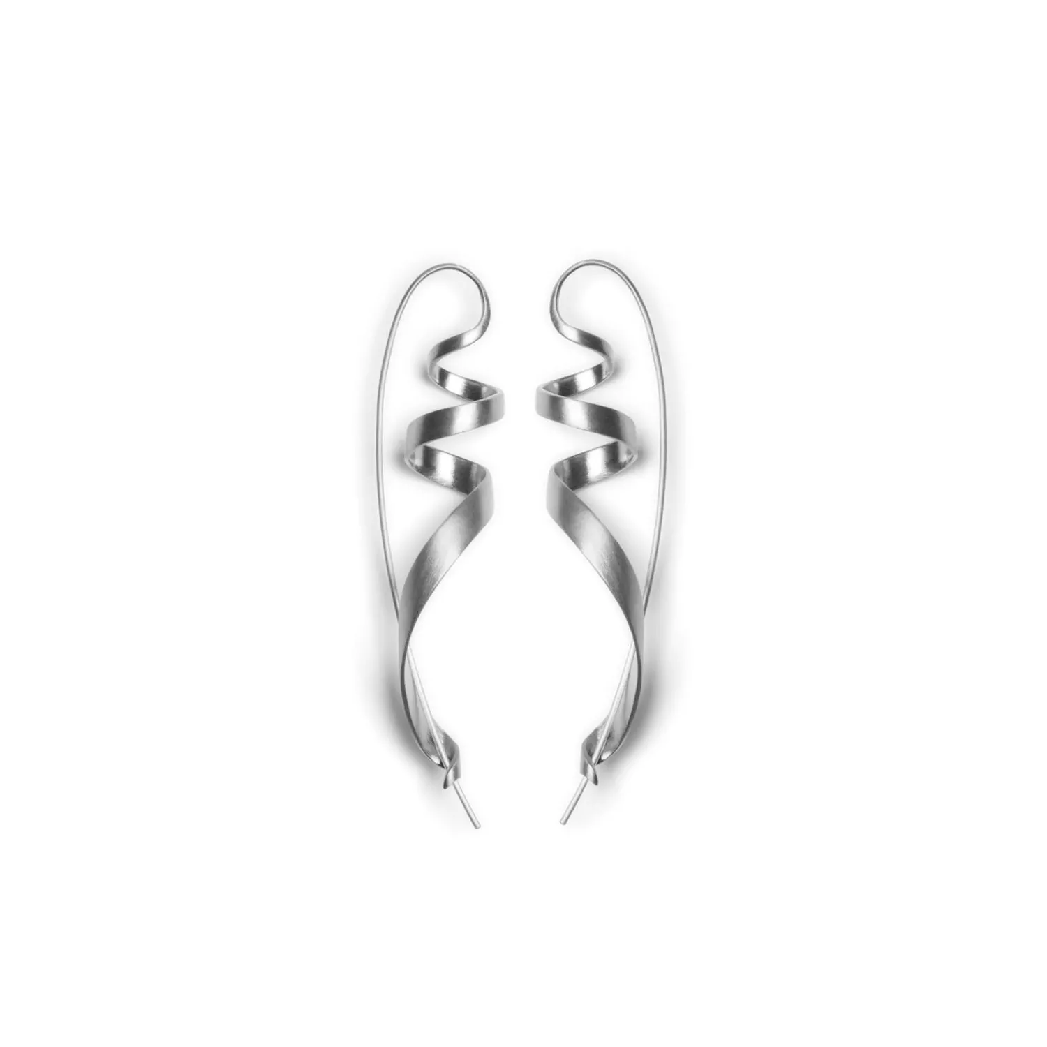 Jane Kønig Ringlet Ørering Single Sølv 10013-S