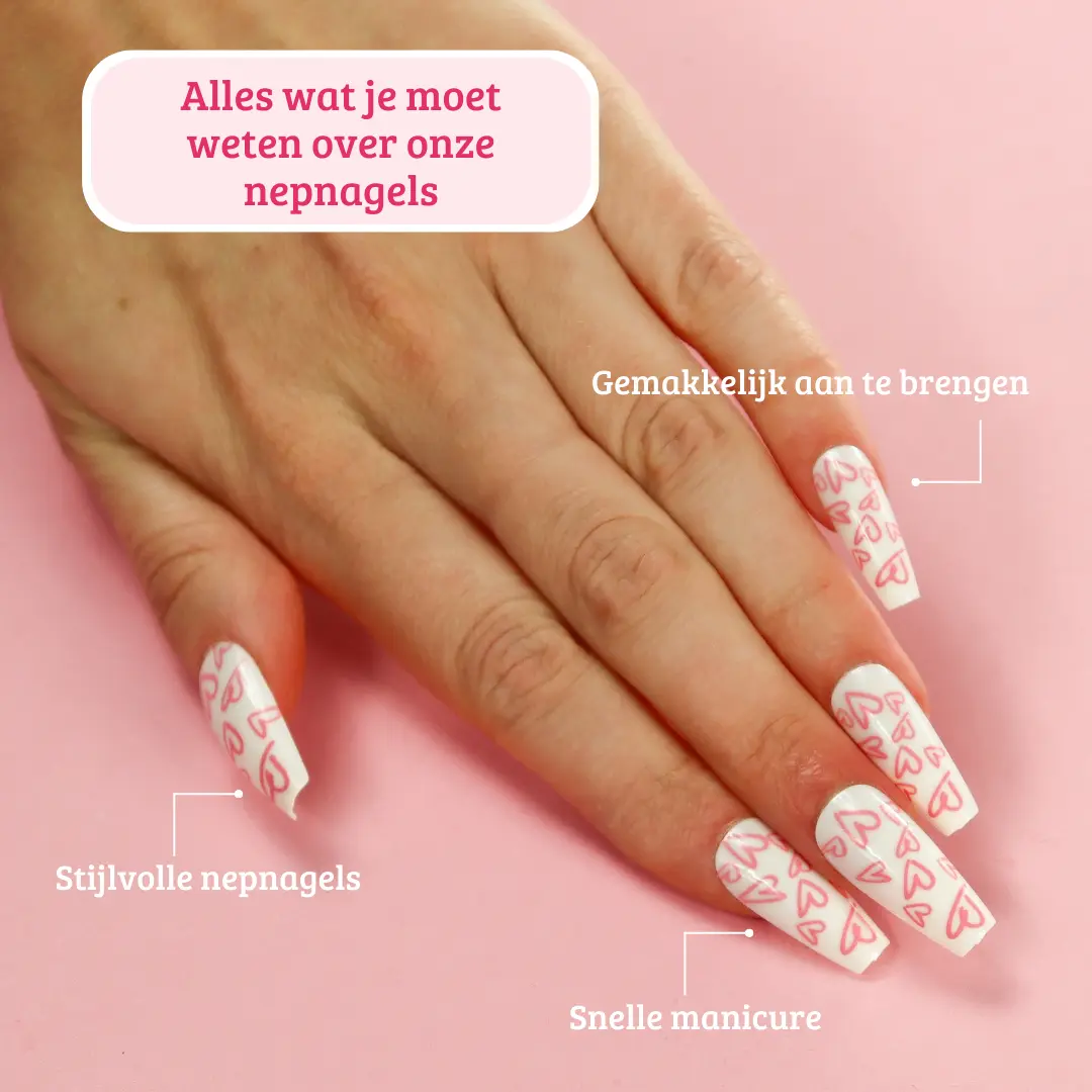 Press On French Nails Sweethearts
