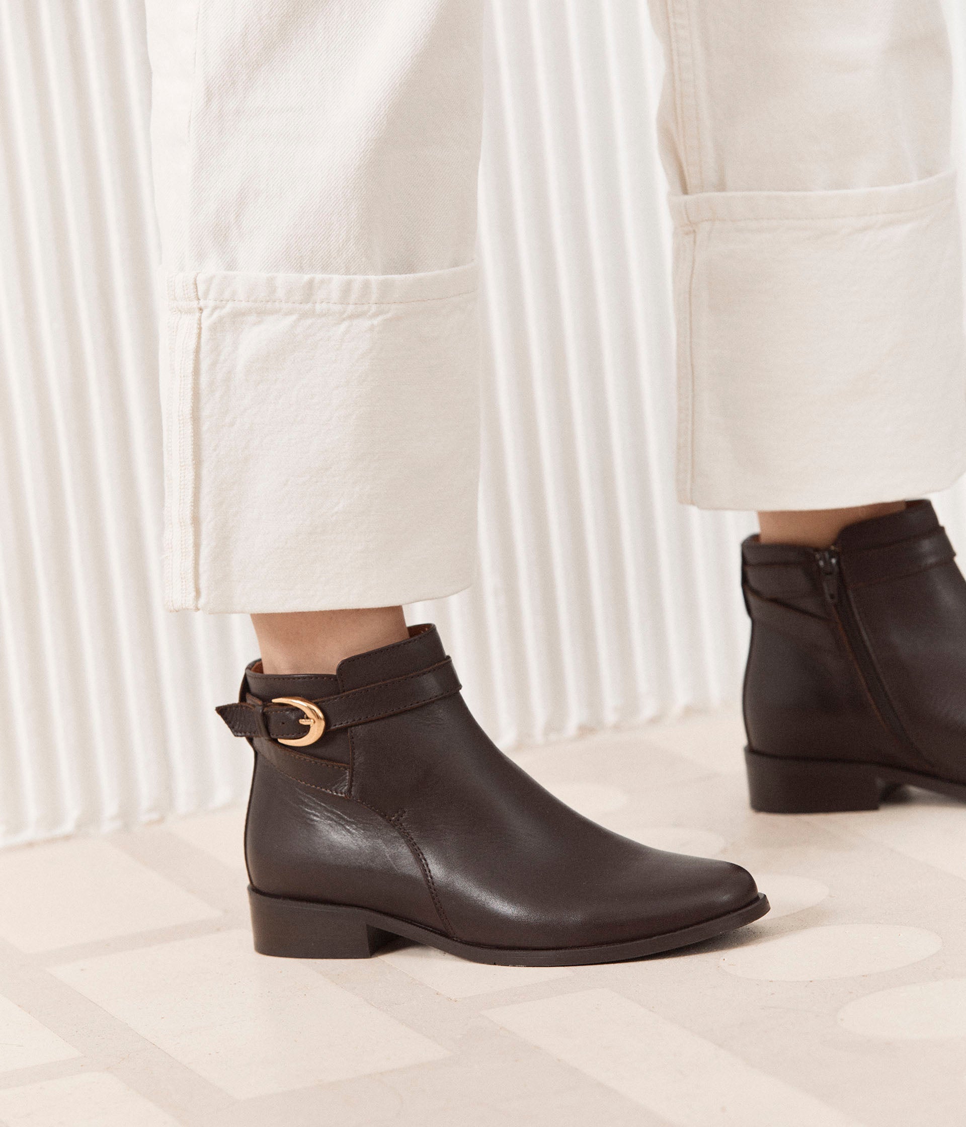 Bottines plates Simone