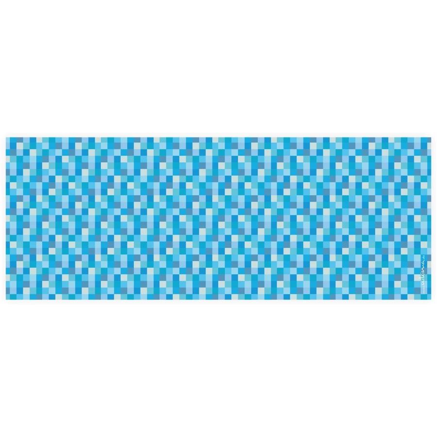 Nikima Stiftebecher Pixel blau inkl. 12 Dreikant Buntstiften Stifteköcher blau