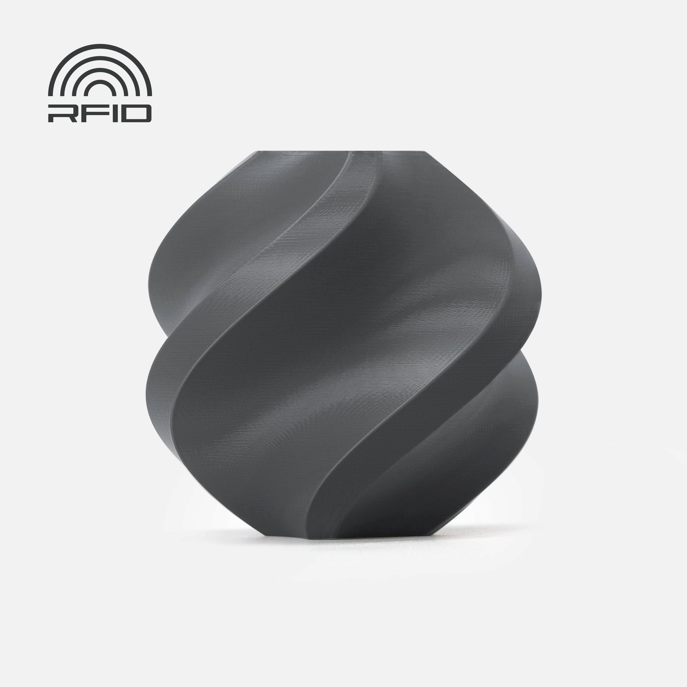 Bambu Lab  PLA Basic Dark Gray, Refill (1.000 g)    Leicht zu druckendes PLA mit glattem Oberflächenfinish in Dunkelgrau