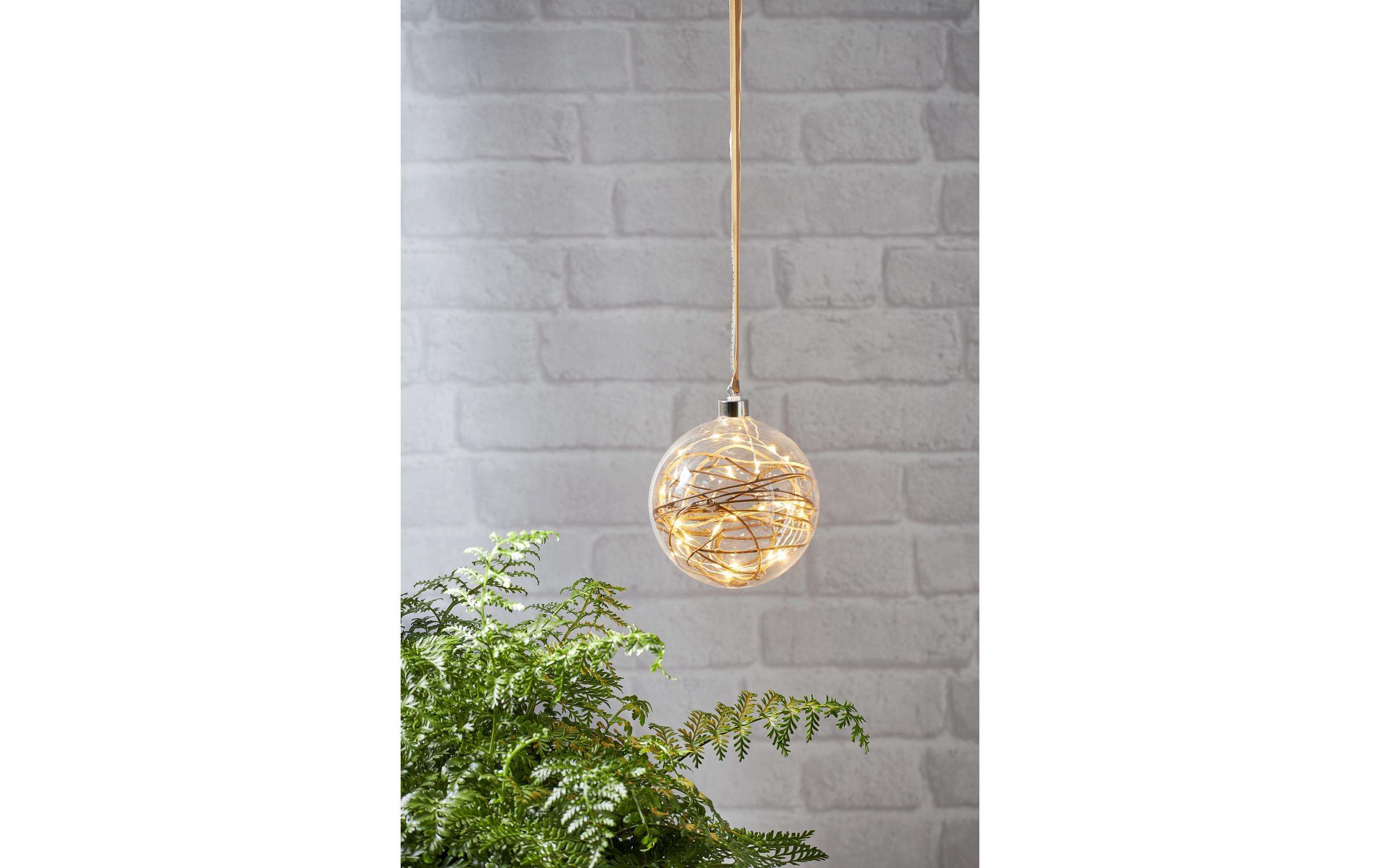 Weihnachtskugel Glow, 30 LED, 15 cm, indoorWeihnachtskugel mit Beleuchtung