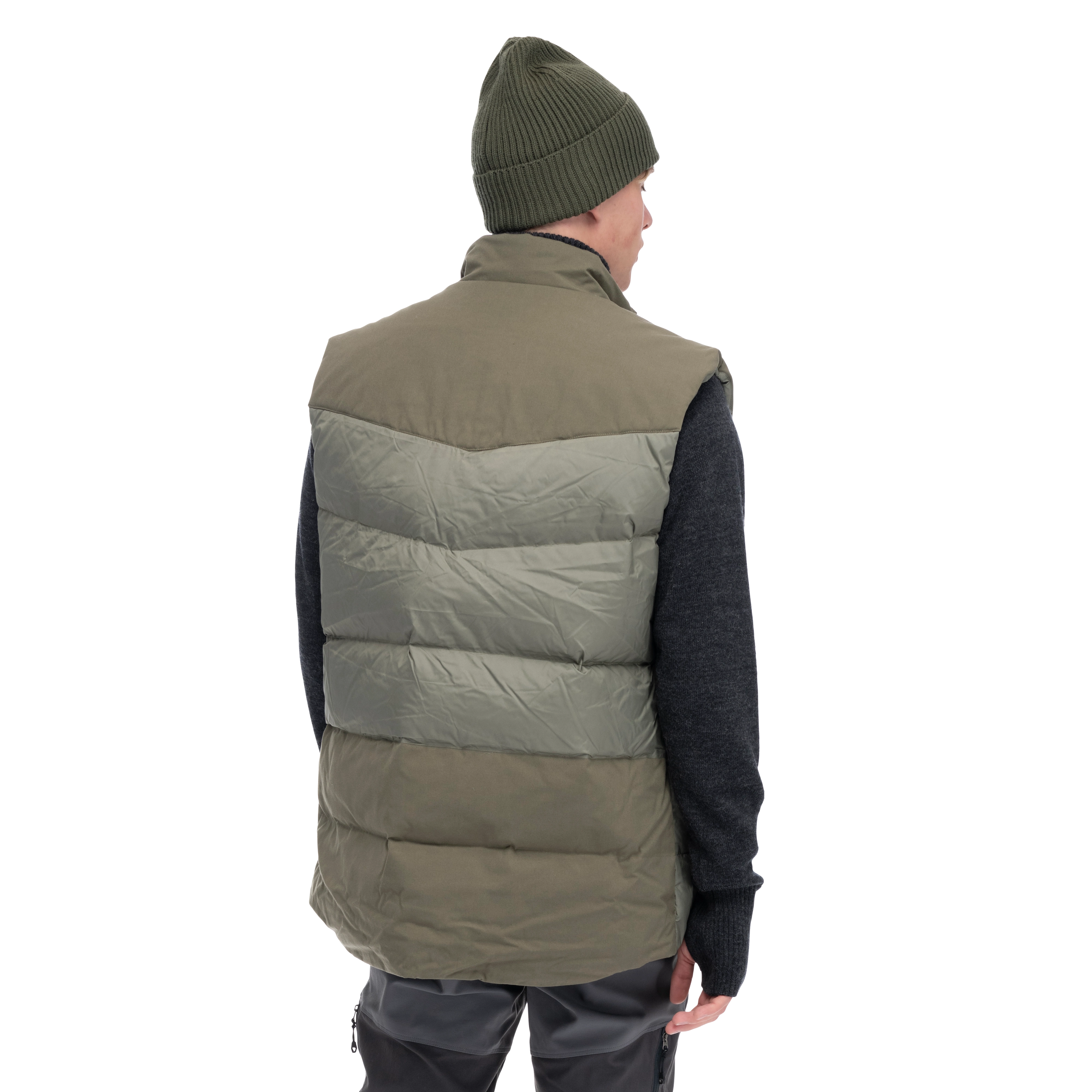 Nordmarka Outdoor Down Vest Men Green Mud