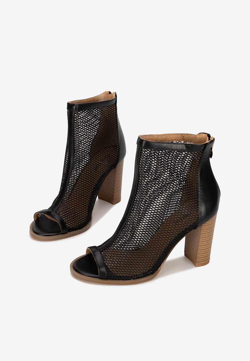 Bottines d'été noires Laticia