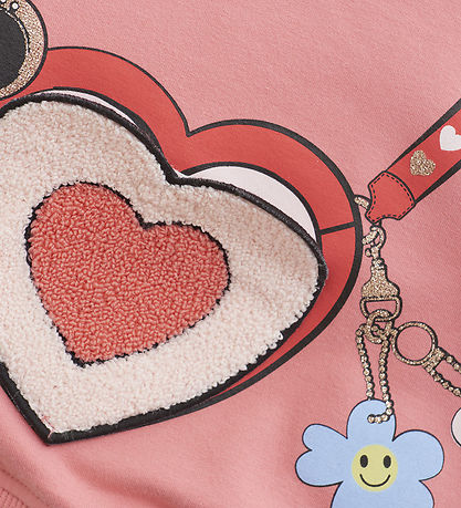Minymo Sweatshirt - Strawberry Ice m. Print
