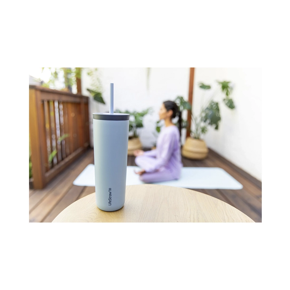 LifeStraw Tumbler Edelstahl-Wasserfilterbecher Icelandic Blue