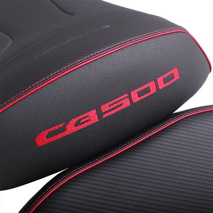 Selle confort Bagster Ready Luxe Noir Liseré Rouge