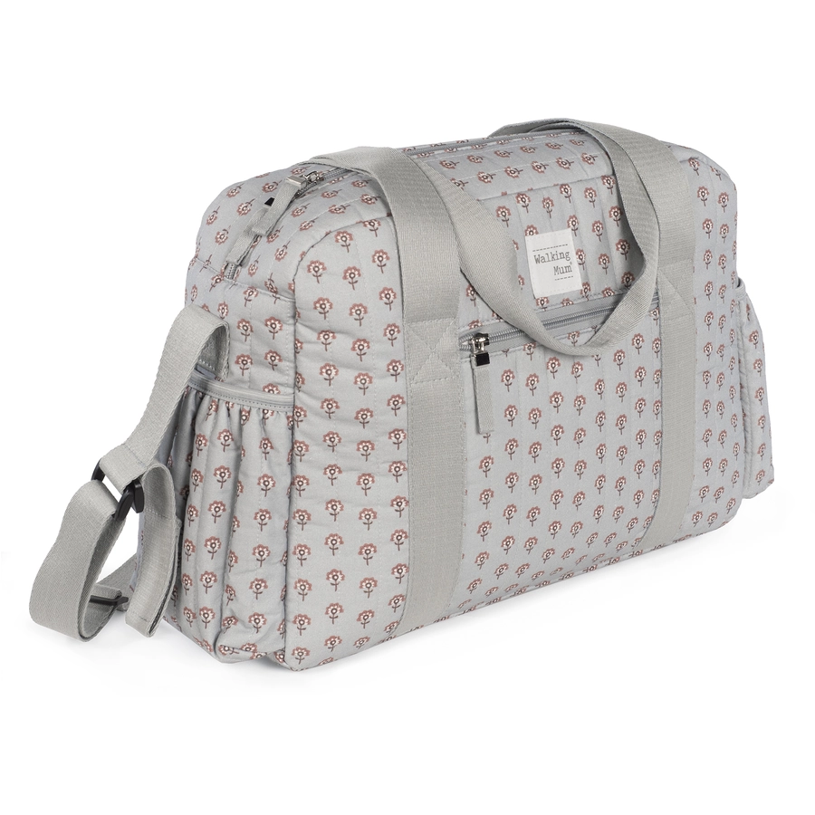 Walking Mum Wickeltasche Indian Lotus grau