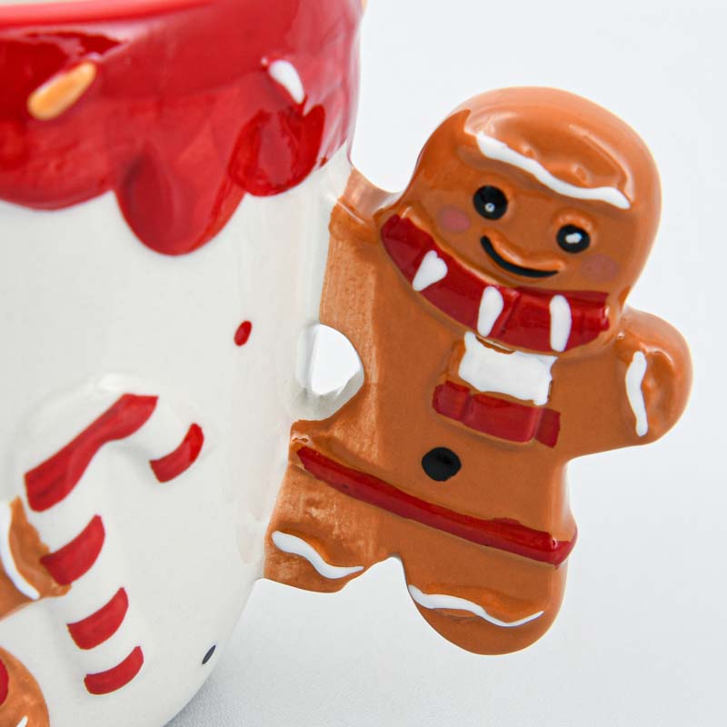 Mug de Noël 'Funny' décor pain d'épices 40cl