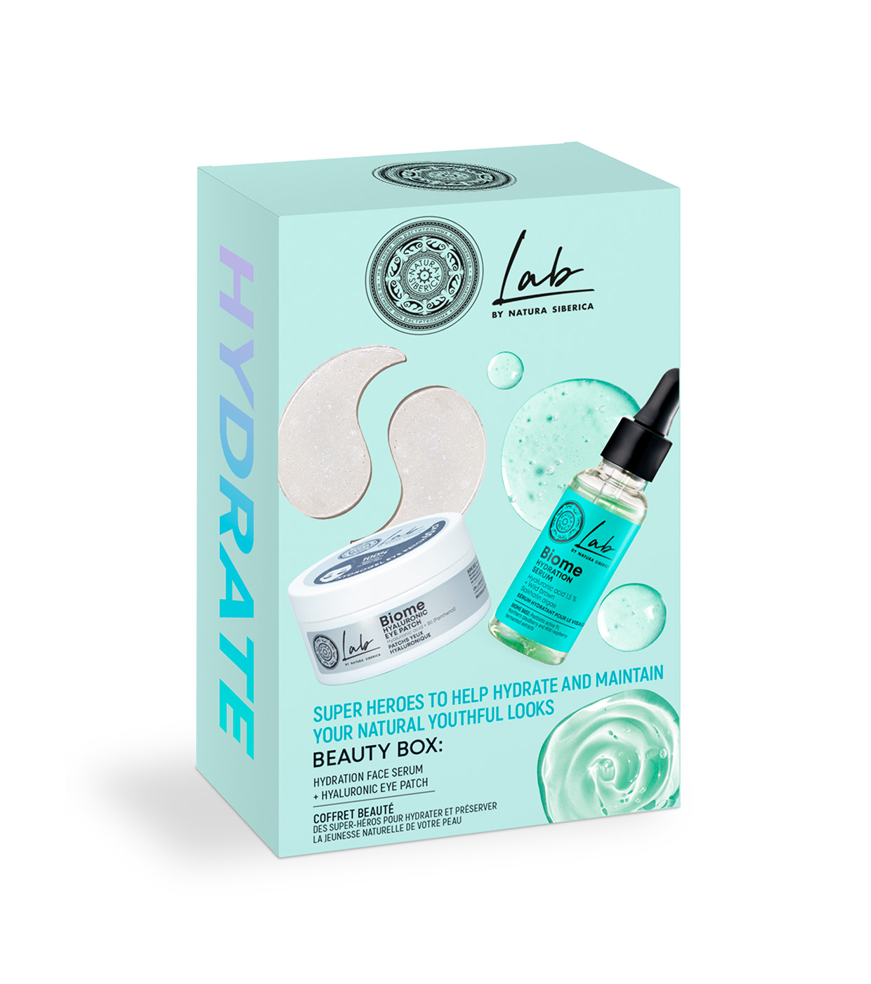Natura Siberica - *Lab* - Conjunto para presente Soro facial adesivos para contorno de olhos