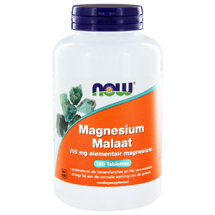 NOW Magnesium Malaat Tabletten 180ST