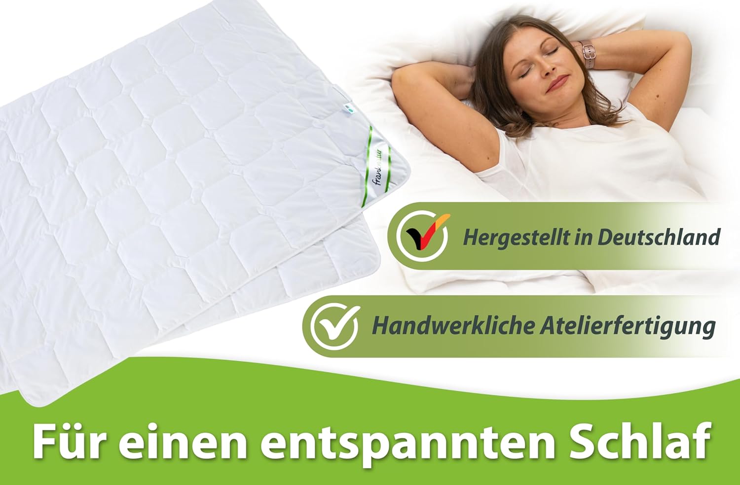 franknatur Sommerdecke Lyocell Tencel Bettdecke 200x200 Baumwolle